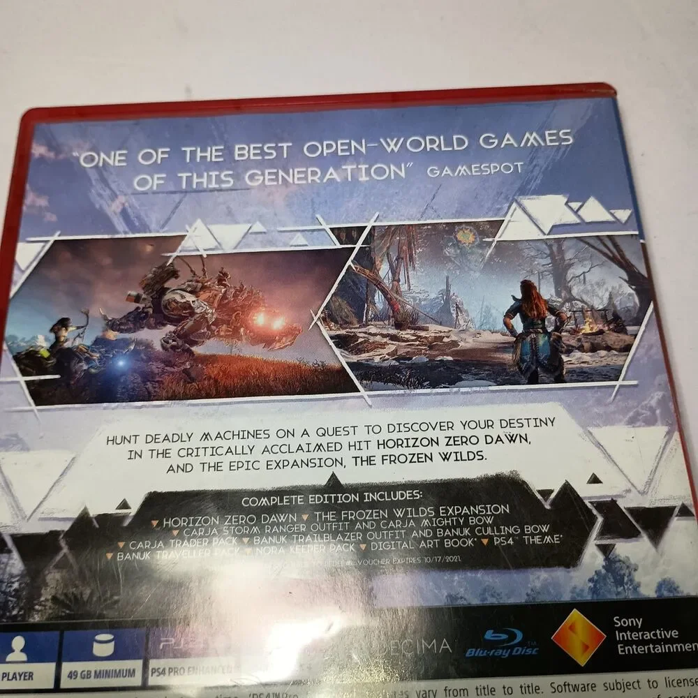 Near Mint Horizon Zero Dawn: Complete Edition PS4 Video Game CIB PlayStation 4